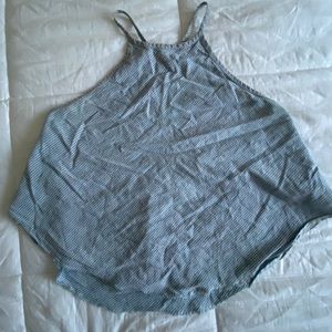 Urban Outfitters blue boho style halter top